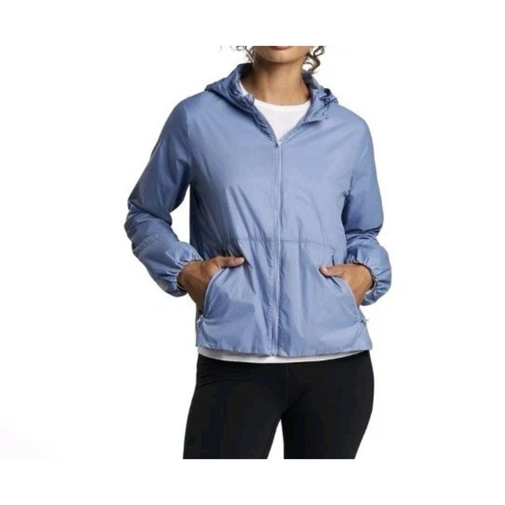 Peter Millar Starlight Windbreaker Jacket Womens Small BLUE LS24EZ303 NWT